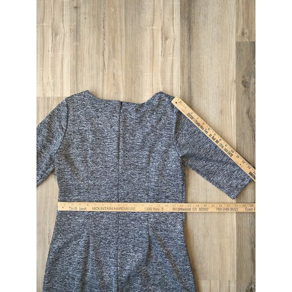 Emma & Michele Peek A Boo Fronted Bodycon Grey Dress with Half Sleeves Sz MEDIUM - Picture 15 of 16